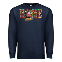 Navy home Christmas farm animals Premium Sweatshirt - CowhideDigitalArt