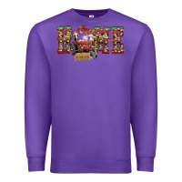Purple home Christmas farm animals Premium Sweatshirt - CowhideDigitalArt