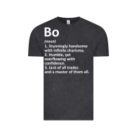 Vintage Black BO Definition Personalized Name Funny Birthday Gift Idea Vintage Tee - longCreatives