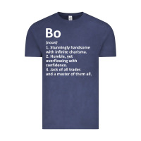 Vintage Denim BO Definition Personalized Name Funny Birthday Gift Idea Vintage Tee - longCreatives