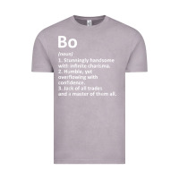 Vintage Zinc BO Definition Personalized Name Funny Birthday Gift Idea Vintage Tee - longCreatives