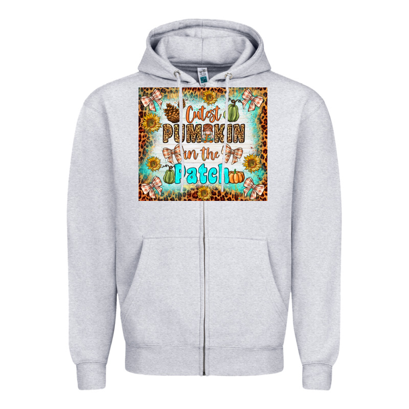 Cutest Pumpkin In The Patch Zipper Hoodie by BundleAndBundleShop | Teevron