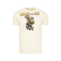 Vintage Arctic skate or die funny skeleton skating skater halloween costume Vintage Tee - longCreatives