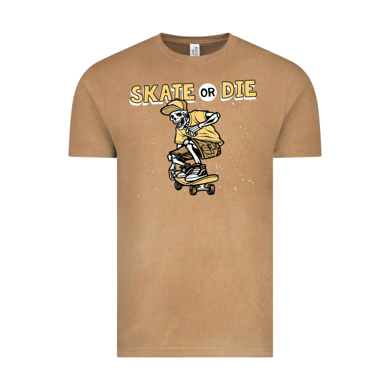 Skate Or Die Funny Skeleton Skating Skater Halloween Costume Vintage Tee by longCreatives | Teevron