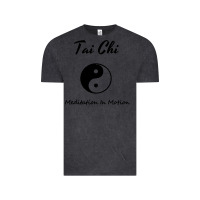 Vintage Black Tai Chi T, Meditation In Motion, Martial Arts Gift Vintage Tee - longCreatives