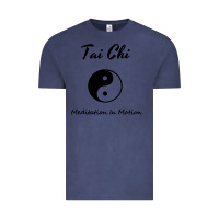 Vintage Denim Tai Chi T, Meditation In Motion, Martial Arts Gift Vintage Tee - longCreatives