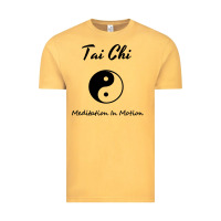 Vintage Mustard Tai Chi T, Meditation In Motion, Martial Arts Gift Vintage Tee - longCreatives