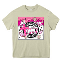 Mossy doing my best and letting god Heavy Core Tee - MaliasSmallBusiness