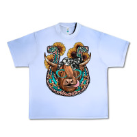 Grape Ice highland cow horseshoe Urban Heavy Tee - JahusDesignShop