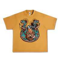 Peanut Butter highland cow horseshoe Urban Heavy Tee - JahusDesignShop