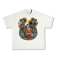 Pistachio highland cow horseshoe Urban Heavy Tee - JahusDesignShop