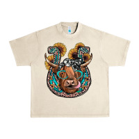 Sandshell highland cow horseshoe Urban Heavy Tee - JahusDesignShop