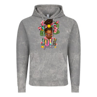 Cloud Rock July Girl Afro Woman Summer Vintage Hoodie - texasbilliewilder