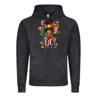 Vintage Black July Girl Afro Woman Summer Vintage Hoodie - texasbilliewilder