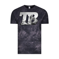 Cloud Black TB Tampa Bay City Skyline of Tampa Bay, Florida Vintage Tee - longCreatives