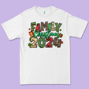 Family Christmas 2024 Premium Tee Designed By Maliassmallbusiness