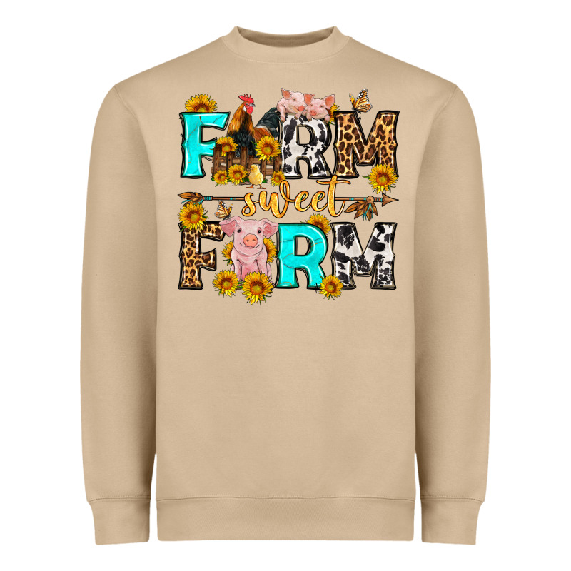Farm Sweet Farm Western  Olivia Heavyweight Sweatshirt by OliviaCreatesArt | Teevron