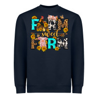 Navy farm sweet farm western  olivia Heavyweight Sweatshirt - OliviaCreatesArt