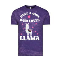 Cloud Purple Llama Just A Girl Who Loves Llamas Vintage Tee - Bettercallsaul