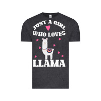 Vintage Black Llama Just A Girl Who Loves Llamas Vintage Tee - Bettercallsaul