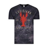 Cloud Black Louisiana Crawfish T Laissez le bon temps rouler Vintage Tee - longCreatives