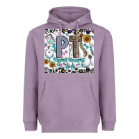 Lavender pt physical therapist Heavyweight Hoodie - CowhideDigitalArt
