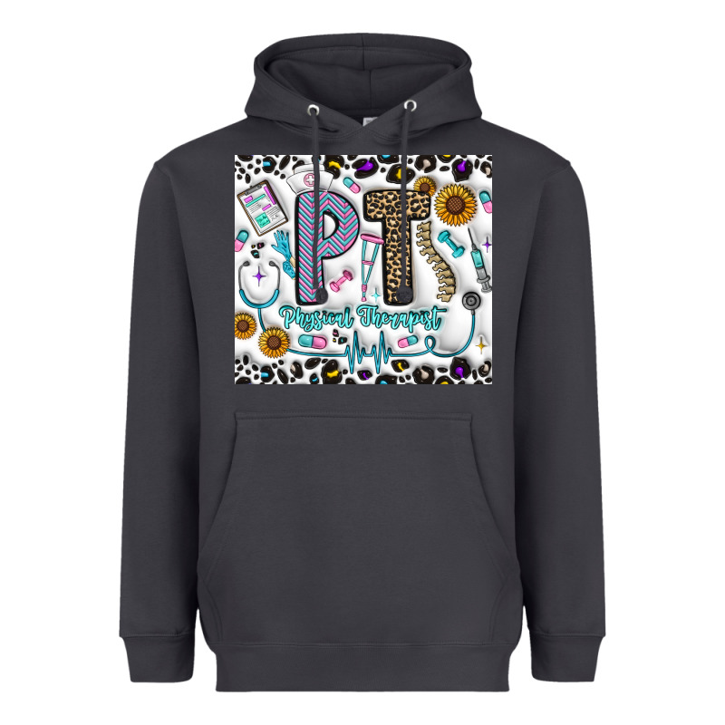 Pt Physical Therapist Heavyweight Hoodie by CowhideDigitalArt | Teevron