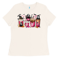 Bone Scream Coffee Cups Ladies Tee - MaliasSmallBusiness