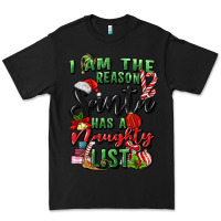 Black i am the reason santa has a naughty list Premium Tee - MaliasSmallBusiness