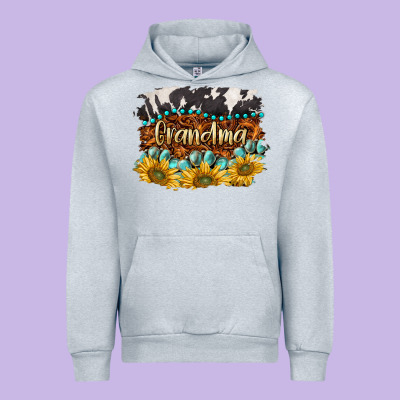 Western Grandma Urban Hoodie Designed By Barkaloodesign