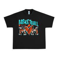 Black Basketball Mom Urban Heavy Tee - NancyCooperArtShop