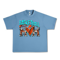 Pebble Blue Basketball Mom Urban Heavy Tee - NancyCooperArtShop