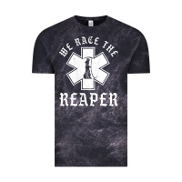 Cloud Black Emt, Ems And Paramedic We Race the Reaper Vintage Tee - longCreatives