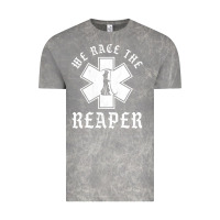 Cloud Rock Emt, Ems And Paramedic We Race the Reaper Vintage Tee - longCreatives