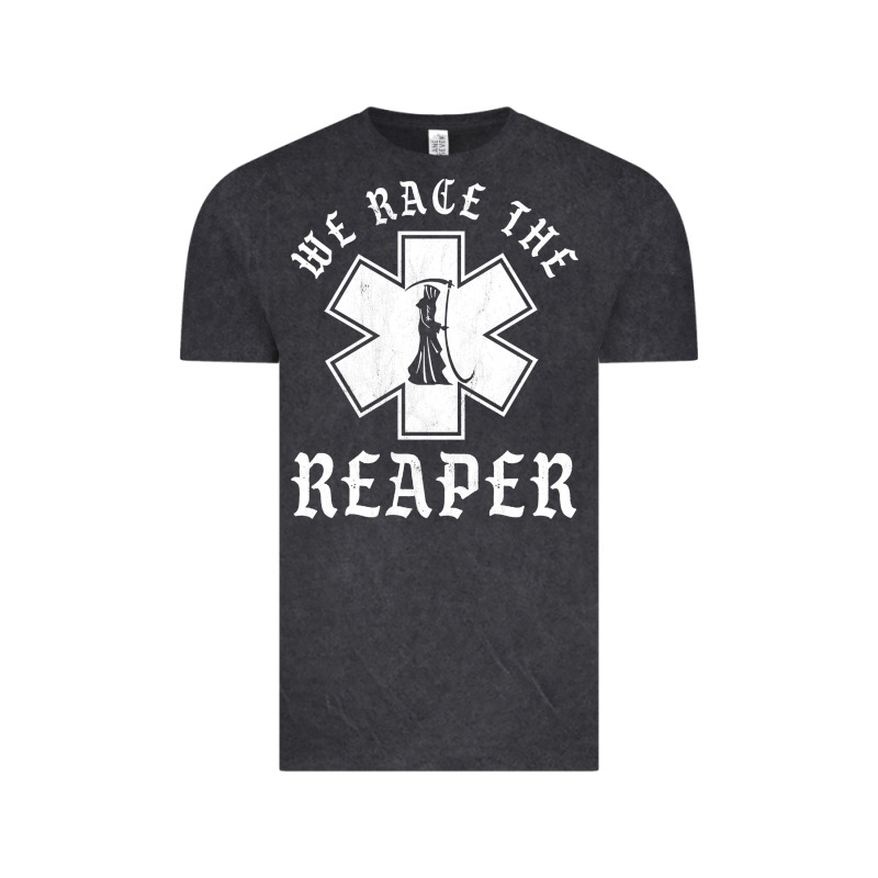 Emt, Ems And Paramedic We Race The Reaper Vintage Tee by longCreatives | Teevron
