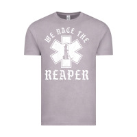 Vintage Zinc Emt, Ems And Paramedic We Race the Reaper Vintage Tee - longCreatives
