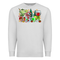 Dove Grey Christmas tequila Premium Sweatshirt - CowhideDigitalArt