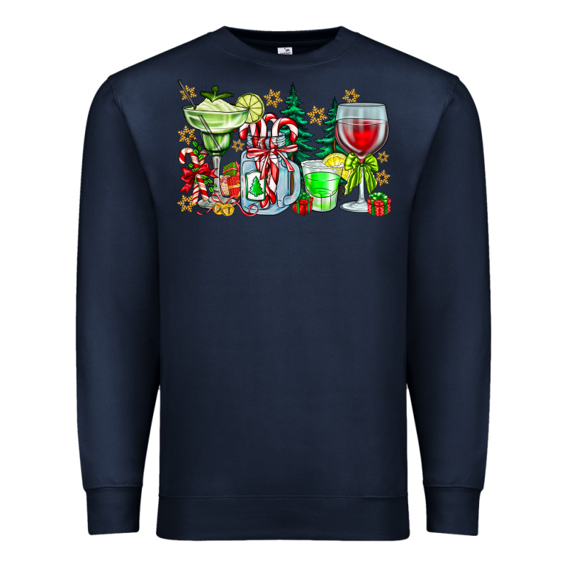 Christmas Tequila Premium Sweatshirt by CowhideDigitalArt | Teevron