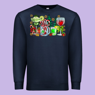 Christmas Tequila Premium Sweatshirt Designed By Cowhidedigitalart