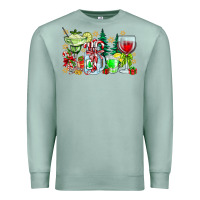 Seafoam Christmas tequila Premium Sweatshirt - CowhideDigitalArt