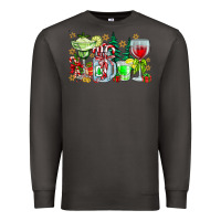 Smoke Christmas tequila Premium Sweatshirt - CowhideDigitalArt