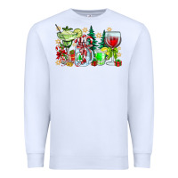 White Christmas tequila Premium Sweatshirt - CowhideDigitalArt