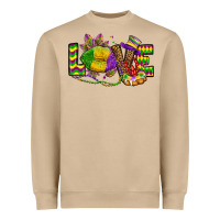 Mushroom love lips mardi gras Heavyweight Sweatshirt - OliviaCreatesArt