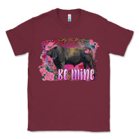 Burgundy be mine black angus bull Classic Tee - RanaPortraitStore