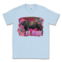 Dusty Blue be mine black angus bull Classic Tee - RanaPortraitStore