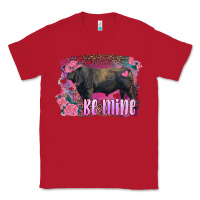 Red be mine black angus bull Classic Tee - RanaPortraitStore