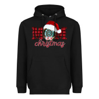 Black mom Christmas Heavyweight Hoodie - CowhideDigitalArt