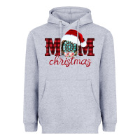 Heather Grey mom Christmas Heavyweight Hoodie - CowhideDigitalArt