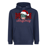 Navy mom Christmas Heavyweight Hoodie - CowhideDigitalArt