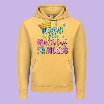 Daddy Of The Birthday Princess Vintage Hoodie Designed By Nancycooperartshop